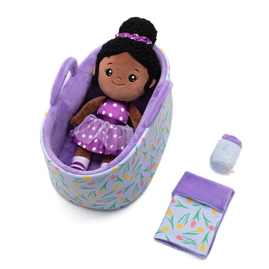 Personalized 13 Inch Doll and Bassinet Accessories