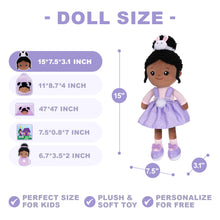 Load image into Gallery viewer, Personalized Nevaeh Purple Bunny Doll + Backpack