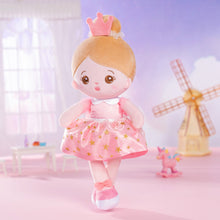 Load image into Gallery viewer, Personalized Pink Princess Plush Baby Girl Doll