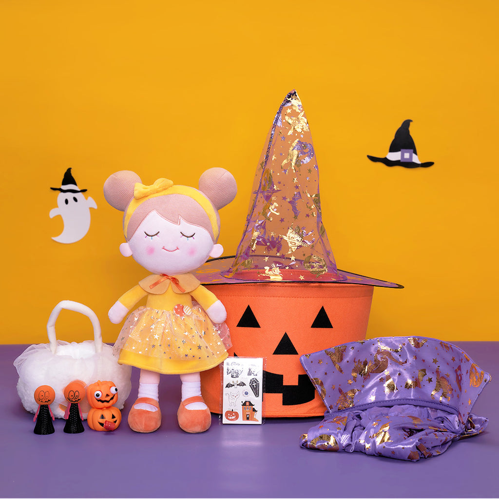 Halloween Limited Gift Set - Personalized Doll and Basket Bundle