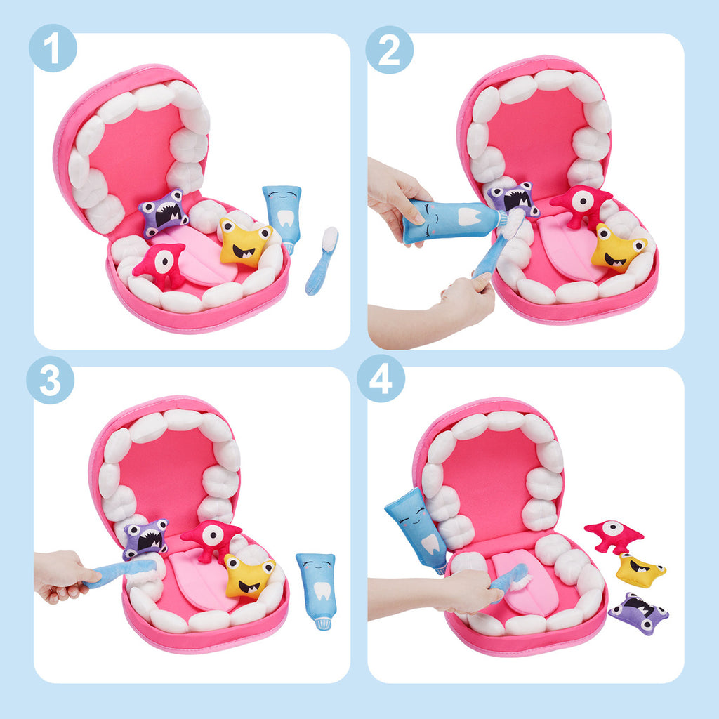 Children Dental Health Enlightenment Toothbrushing Plush Toy Kit