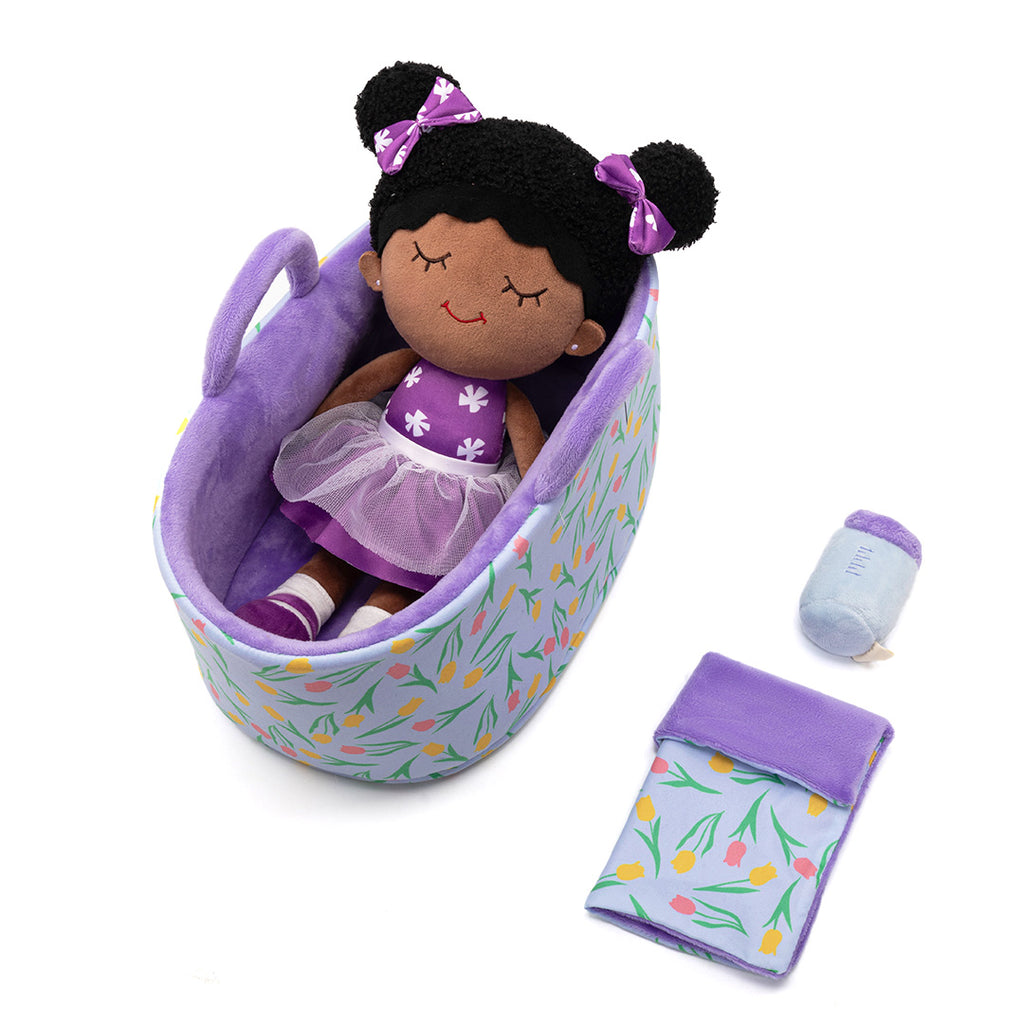 Personalized 13 Inch Doll and Bassinet Accessories