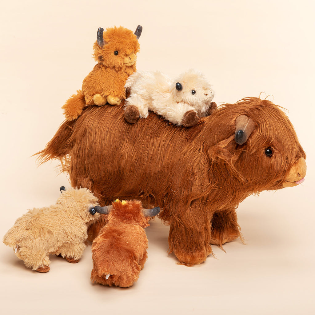 Plush Stuffed Animal Mommy with 4 Babies - 8 Themes