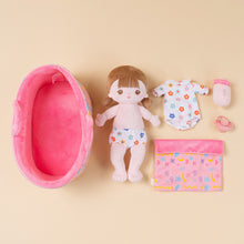 Load image into Gallery viewer, Personalized Dress Up Plush Baby Girl Doll with Changeable Outfit