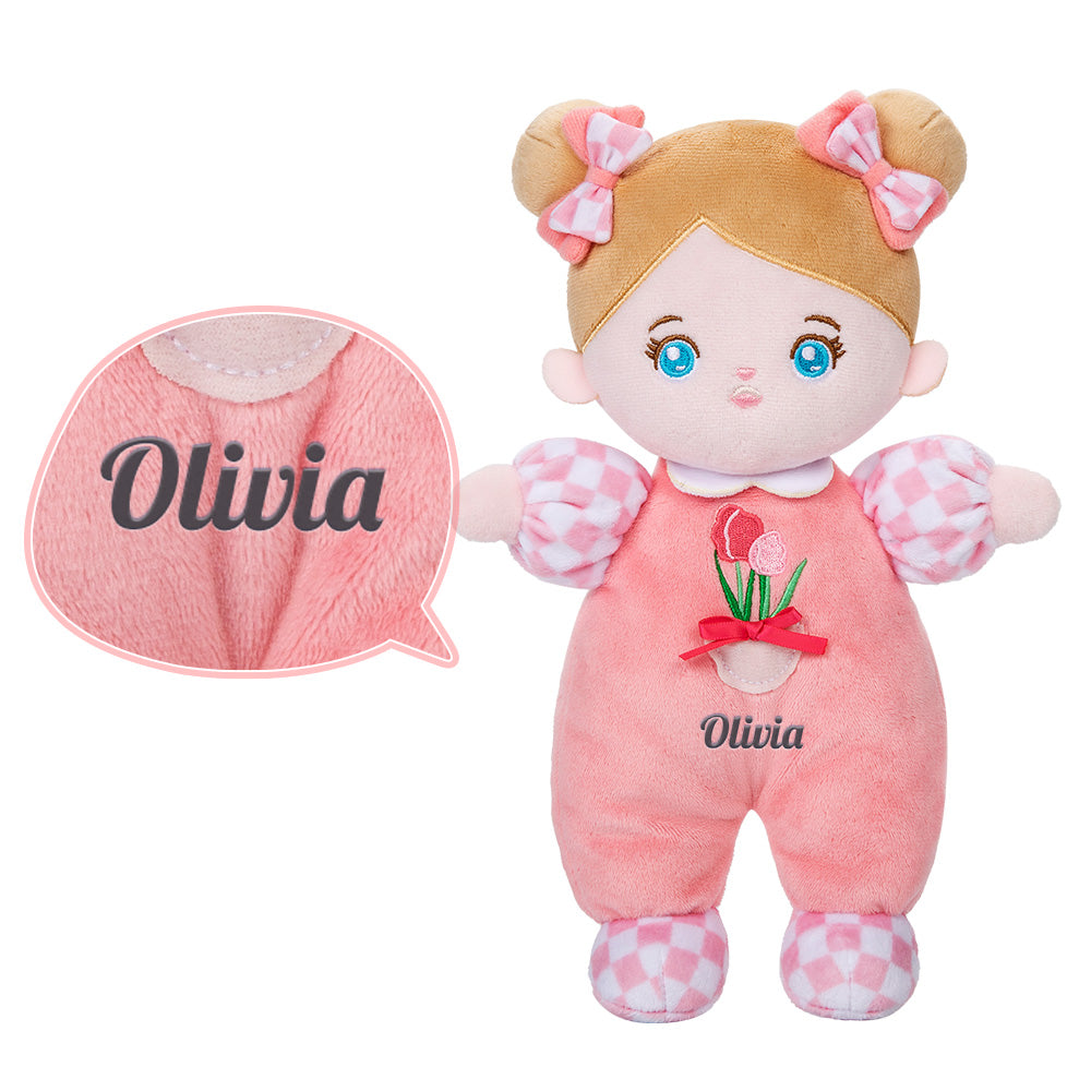 Personalized 10 Inch Plush Baby Girl Doll