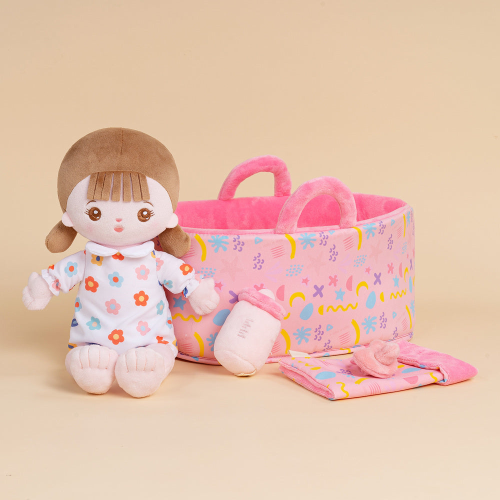 Personalized 13 Inch Doll and Bassinet Accessories