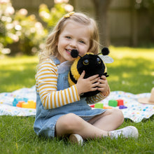 Load image into Gallery viewer, Soft Fur Bumblebee Plush Stuffed Animal Toy 7 Inch