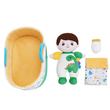 Load image into Gallery viewer, Mini Personalized Dinosaur White Skin Boy Plush Doll &amp; Gift Set