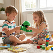 Load image into Gallery viewer, Soft Fur Green Octopus Plush Stuffed Animal Toy 7.5 Inch