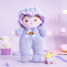 Load image into Gallery viewer, Personalized Purple Mini Plush Rag Baby Doll