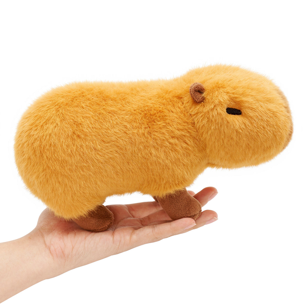 Soft Fur Capybara Plush Stuffed Animal Toy 8.5 Inch