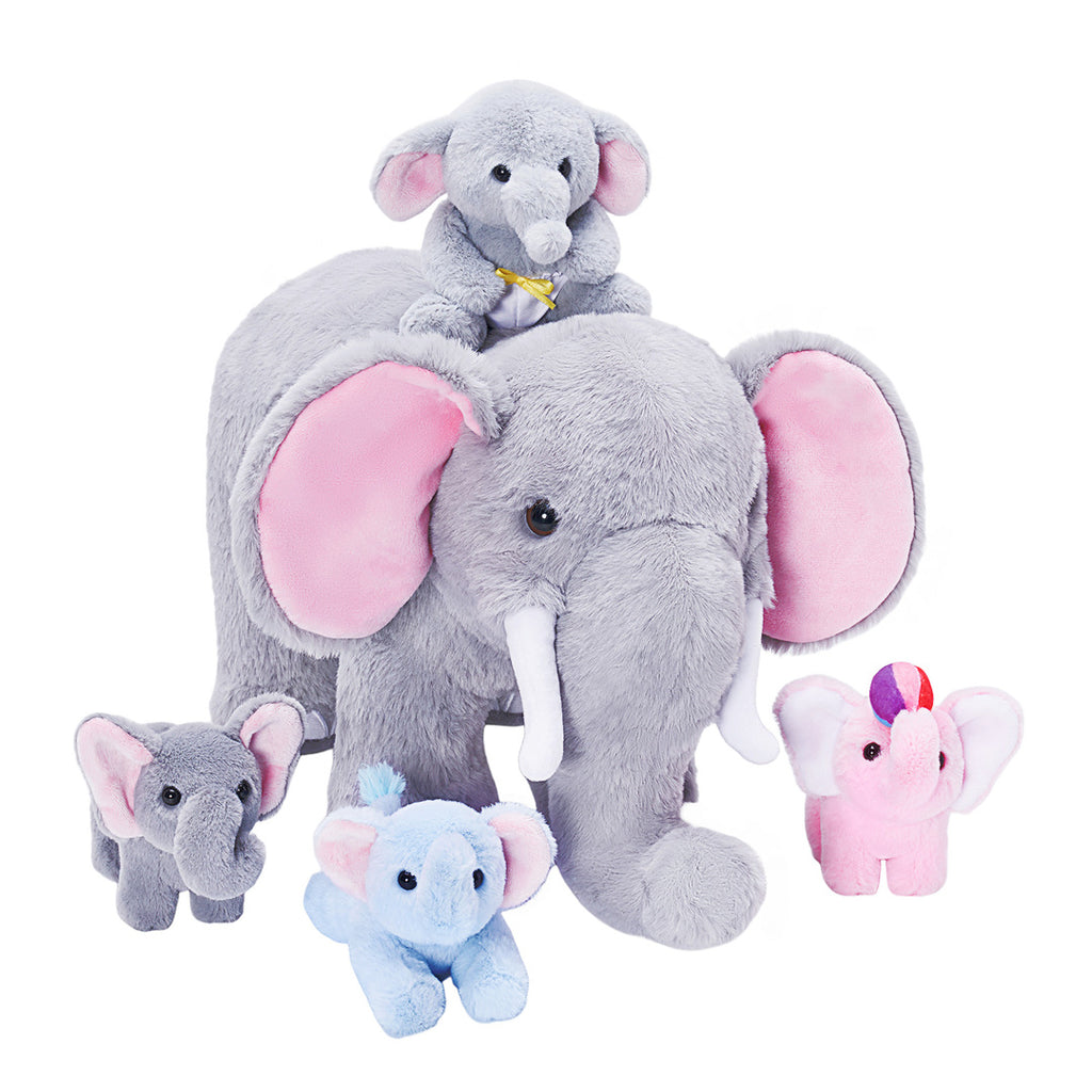 Plush Stuffed Animal Mommy with Babies - 8 Themes