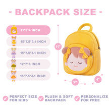 Load image into Gallery viewer, Personalized Becky Orange Fox Doll + Backpack