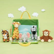 Load image into Gallery viewer, Personalized Portable Fun Plush Zoo House Set