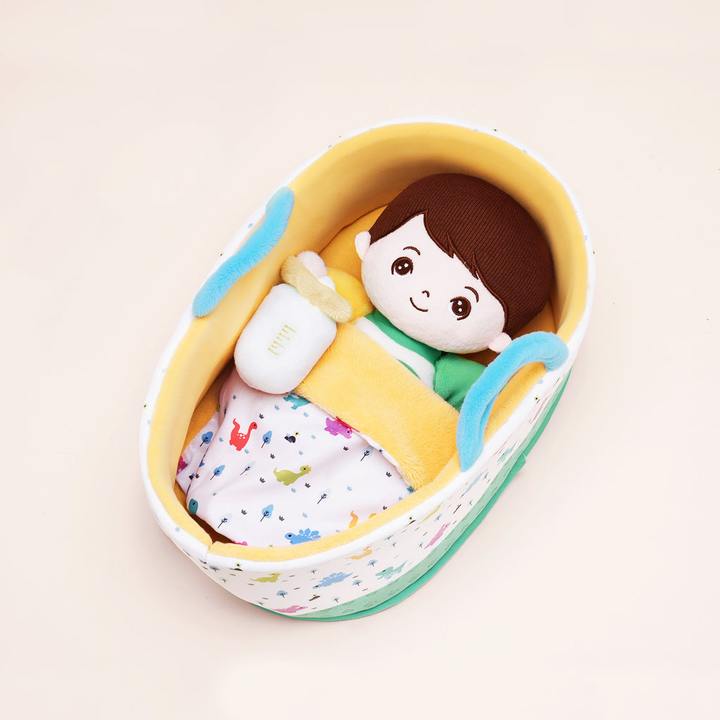 Personalized Baby Boy Plush Doll & Gift Set