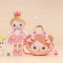 Load image into Gallery viewer, Personalized Pink Princess Plush Baby Girl Doll