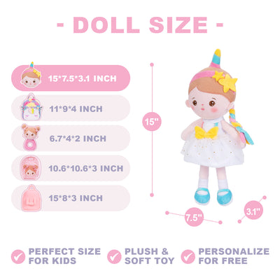 Personalized Unicorn Sagittarius Plush Doll