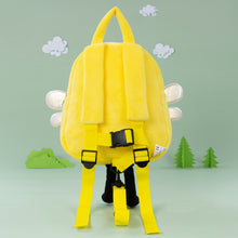 Load image into Gallery viewer, Personalized Yellow Bee Plush Backpack