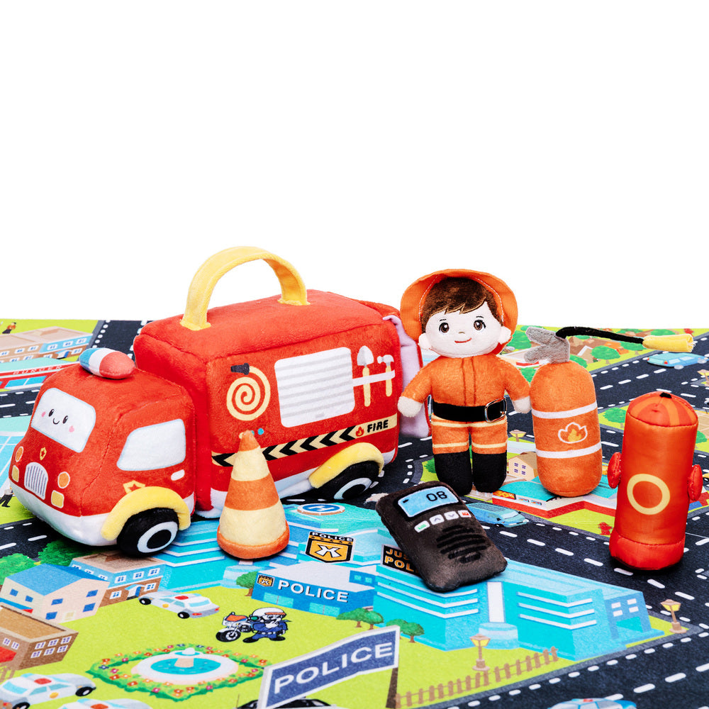 Personalized Baby's First Truck Car Sensory Toy Set