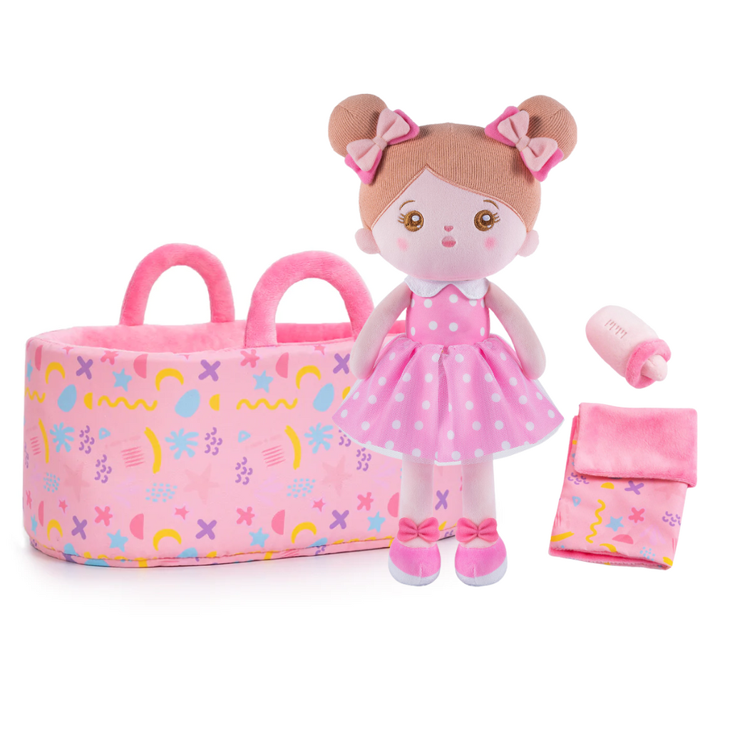 Personalized 13 Inch Doll and Bassinet Accessories