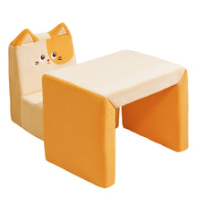 Load image into Gallery viewer, 2 in 1 Cute Cat Children Sofa Couch and Desk