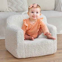 Load image into Gallery viewer, Cream White Cashmere Sofa Chair for Children