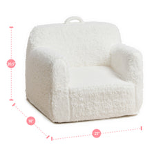 Load image into Gallery viewer, Cream White Cashmere Sofa Chair for Children