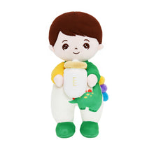 Load image into Gallery viewer, Mini Personalized Dinosaur White Skin Boy Plush Doll &amp; Gift Set