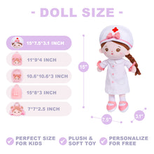 Load image into Gallery viewer, Personalized Nurse Girl Doll + Backpack