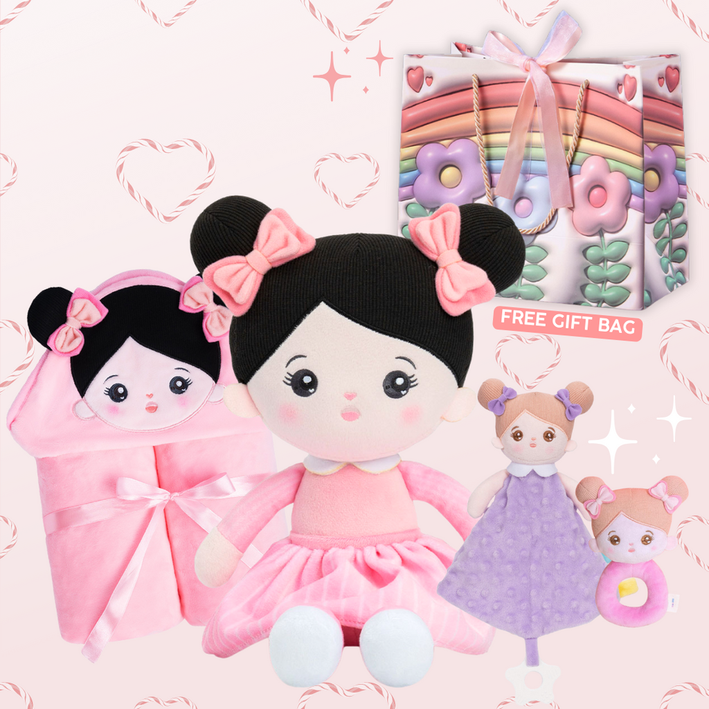 Personalized Doll and Blanket Bundle for Baby