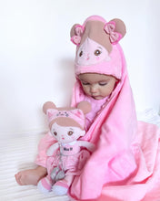 Load image into Gallery viewer, Personalized Doll and 35 Inch Soft Baby Blanket Combo