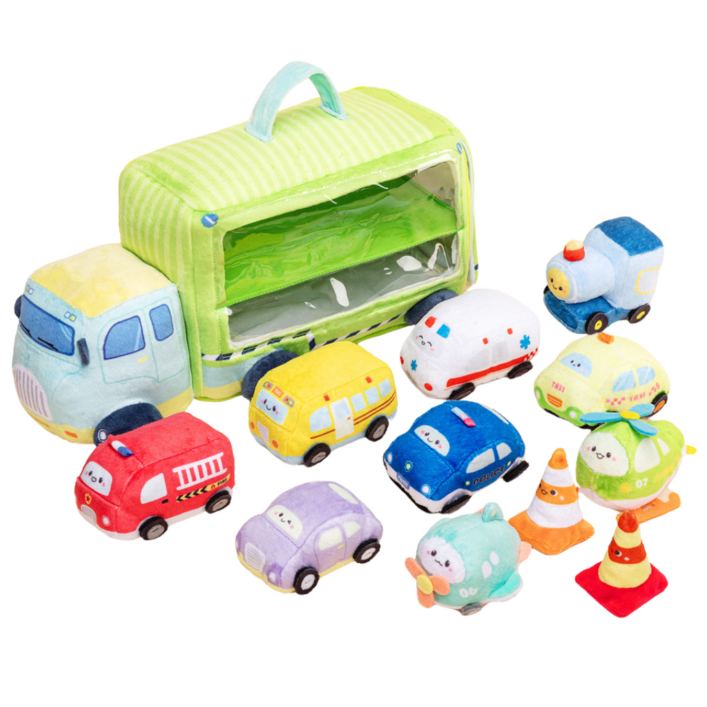 Personalized Baby's First Truck Car Sensory Toy Set