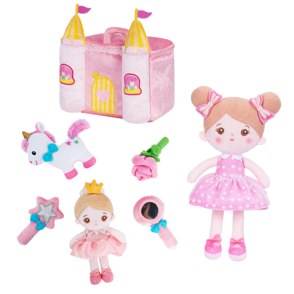 Personalized Plush Playset Sound Toy + 15 Inch Doll Gift Set