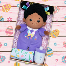 Load image into Gallery viewer, Easter Gift Box Plush Baby Girl Doll with Bottle Blanket