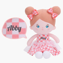 Load image into Gallery viewer, Personalized Doll and 35 Inch Soft Baby Blanket Combo