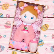 Load image into Gallery viewer, Easter Gift Box Plush Baby Girl Doll with Bottle Blanket