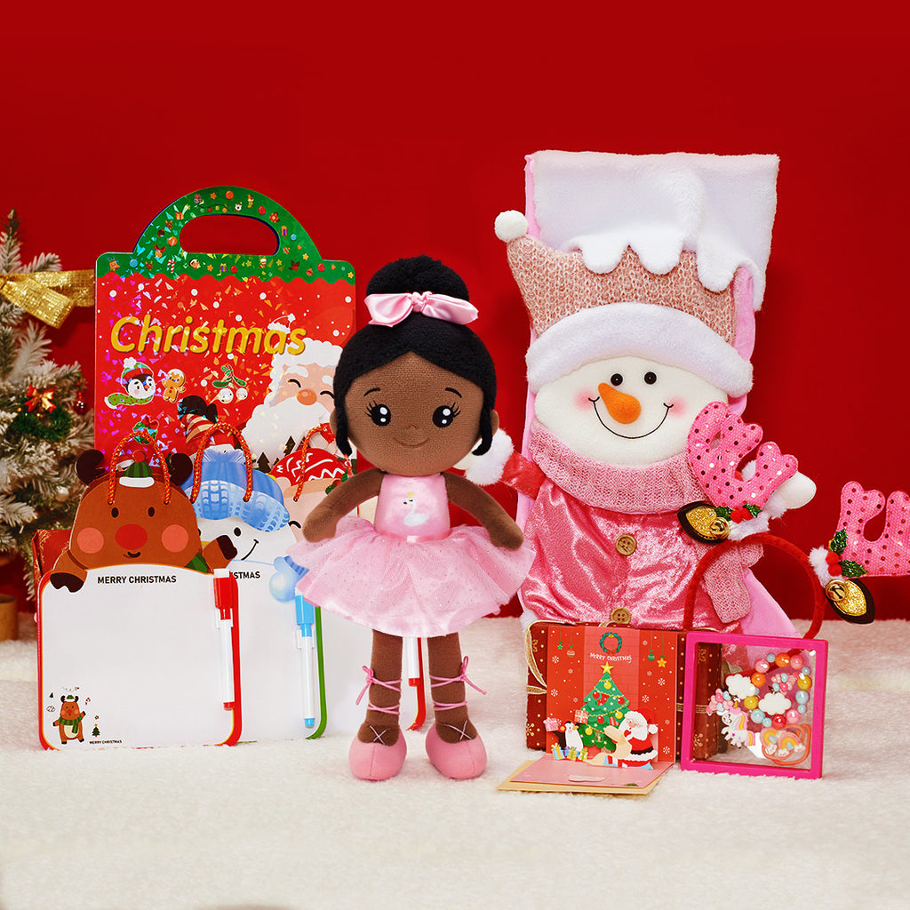 Personalized Christmas Doll and Stocking Gift Set