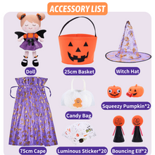 Load image into Gallery viewer, Halloween Limited Gift Set - Personalized Doll and Basket Bundle