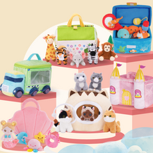 Load image into Gallery viewer, Personalized Soft Plush Playset Sensory Toy Kit - 10 Themes