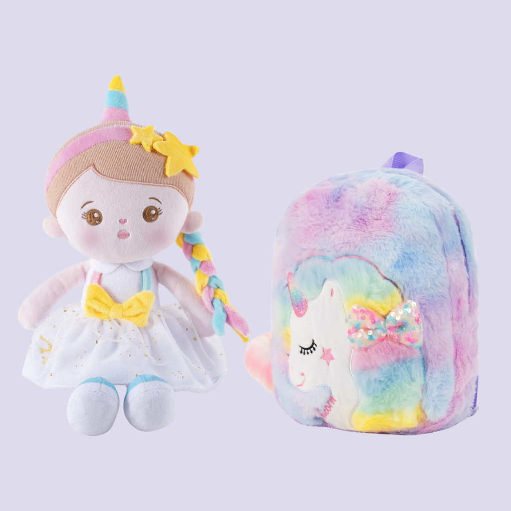 OUOZZZ Personalized Doll + Backpack Bundle