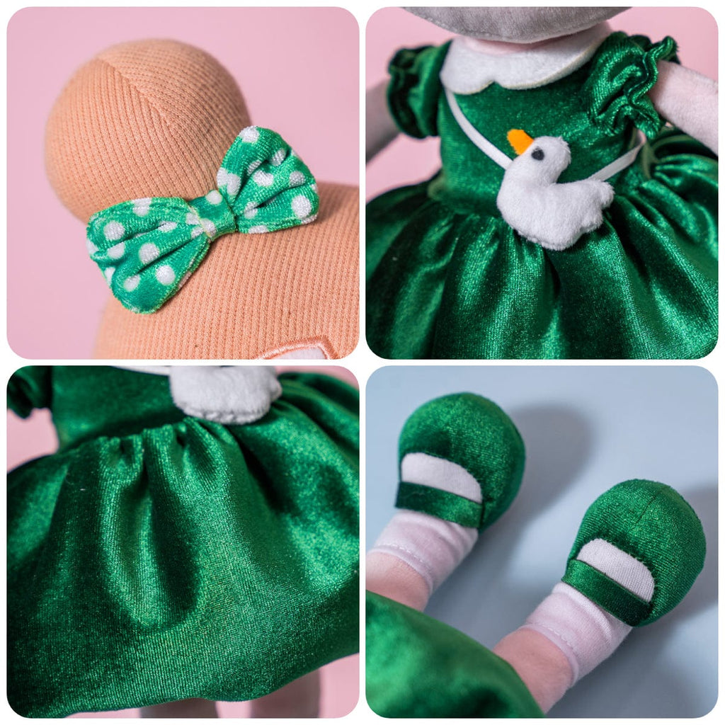 OUOZZZ Personalized Dark Green Plush Doll Green