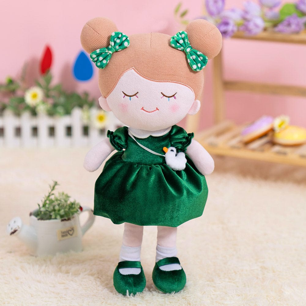 OUOZZZ Personalized Dark Green Plush Doll Green