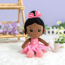 Load image into Gallery viewer, OUOZZZ Personalized Plush Rag Baby Girl Doll + Backpack Bundle -2 Skin Tones Nevaeh - Pink / Only Doll