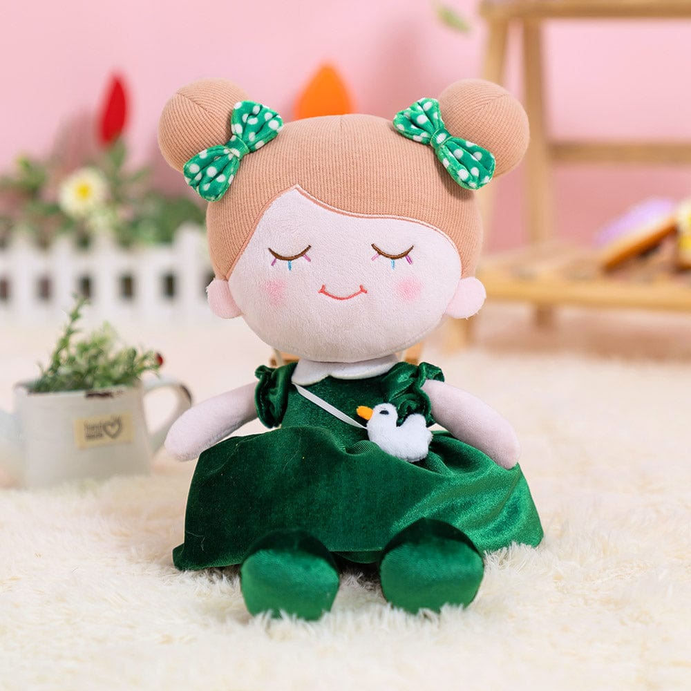 OUOZZZ Personalized Dark Green Plush Doll Green