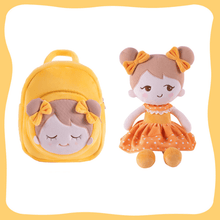 Load image into Gallery viewer, OUOZZZ Personalized Plush Doll and Optional Backpack B- Orange🍊 / Gift Set With Backpack
