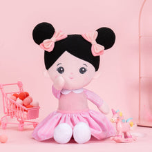 Load image into Gallery viewer, Personalized Pink Dress &amp; Black Hair Doll