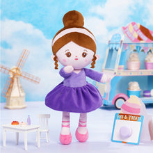 Load image into Gallery viewer, Personalized Purple Ballet Plush Girl Doll