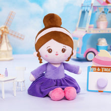 Load image into Gallery viewer, Personalized Purple Ballet Plush Girl Doll