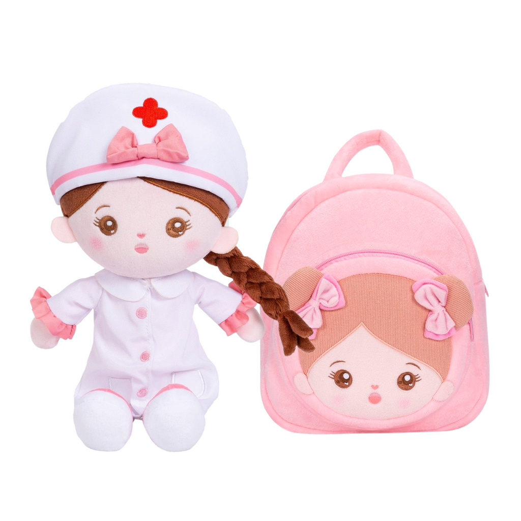 Personalized Baby Girl Doll and Matching Backpack