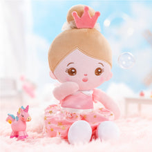 Load image into Gallery viewer, Personalized Pink Princess Plush Baby Girl Doll